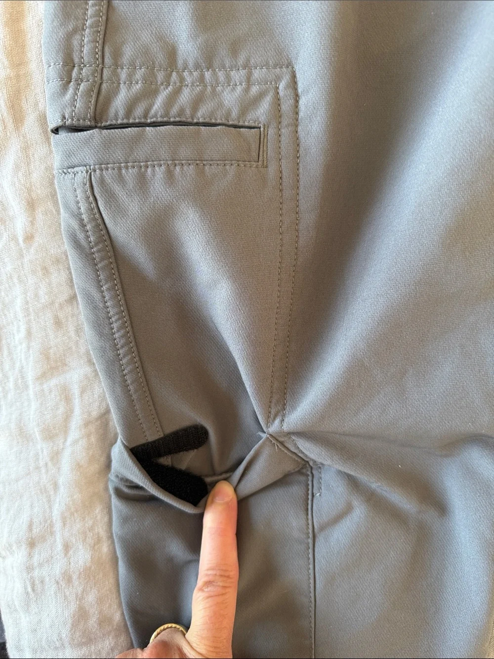abercrombie kids Gray Cargo Jogger Pants with Elastic Cuffs
